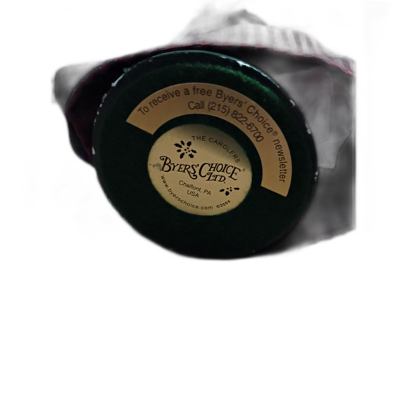 The Carolers 2004 Byers Choice Lady Singer with Feather Boa - Picture 5 of 6